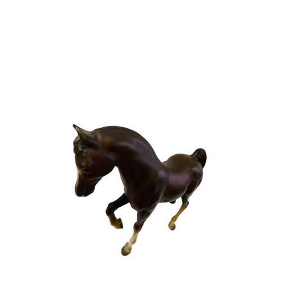 Vintage Breyer Dark Brown Horse Animal Figure Plastic Stallon Mare Saddlebred Cl - Picture 6 of 13